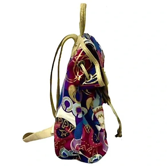COACH Poppy Pop C Graffiti Backpack Wide Adjustable Straps W/ COACH DUST BAG - Picture 5 of 11